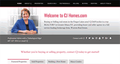 Desktop Screenshot of cjhomes.com
